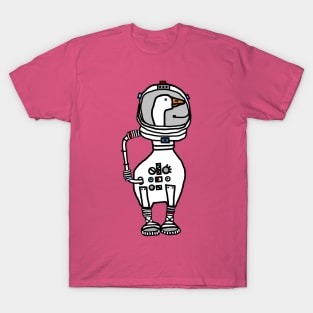 Space Goose Sci Fi Astronaut T-Shirt